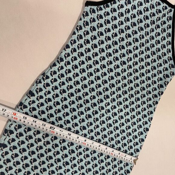 ~ ZARA M/L Halter Dress* Boho Blue Knit Stretch Midi Maxi Festival Beach Summer - Picture 9 of 13